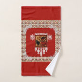 Serviette vintage romantique (Serviette à main)