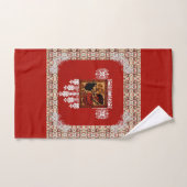 Serviette vintage romantique (Serviette à main)