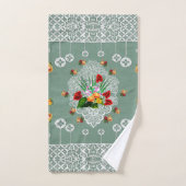Serviette vintage romantique (Serviette à main)