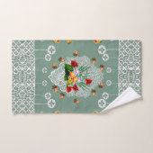 Serviette vintage romantique (Serviette à main)