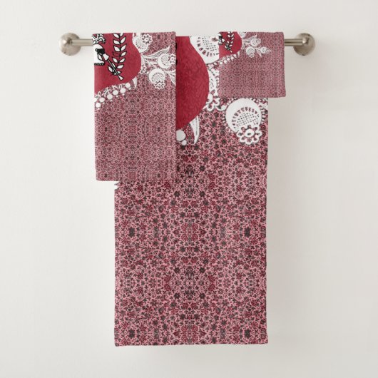 Serviette vintage romantique (En situation)