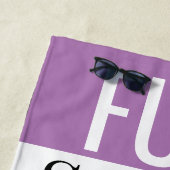 Serviette violette personnalisée pour le plaisir,  (En situation)