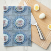 serviette visage soleil fait main (Quart Plié)