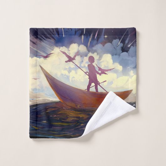 Serviette « Voyage à travers la tempête » (Gant de toilette)