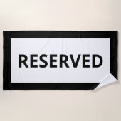 Serviette White Black Beach réservée (Devant)