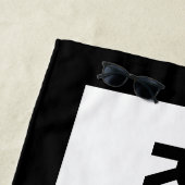 Serviette White Black Beach réservée (En situation)