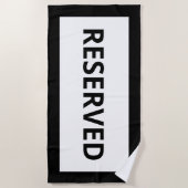 Serviette White Black Beach réservée (Devant)