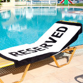 Serviette White Black Beach réservée