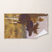 Serviette "Wild Bull Moose" (Serviette à main)