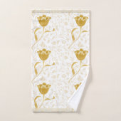 Serviette William Morris Vintage Gold Tulipe (Serviette à main)