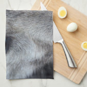 Serviette Wolf Pup Wild Husky Chien Serviette thé (Quart Plié)