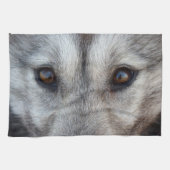 Serviette Wolf Pup Wild Husky Chien Serviette thé (Horizontal)
