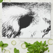 Serviette Wolf Pup Wild Husky Chien Serviette thé (Plié)