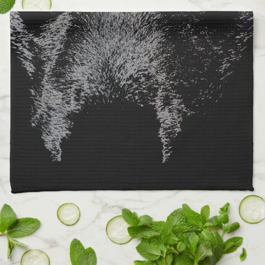 Serviette Wolf Pup Wild Husky Chien Serviette thé (Plié)