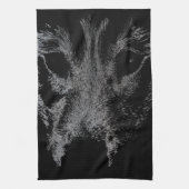 Serviette Wolf Pup Wild Husky Chien Serviette thé (Vertical)