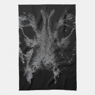 Serviette Wolf Pup Wild Husky Chien Serviette thé