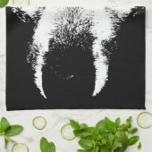 Serviette Wolf Pup Wild Husky Chien Serviette thé (Plié)
