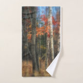 Serviette Woodsy d'automne (Serviette à main)
