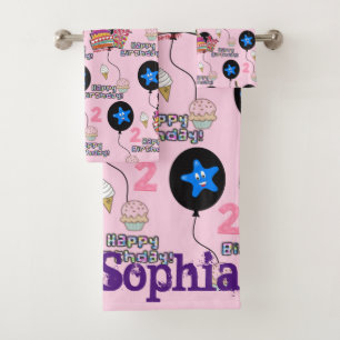 Serviettes, #2nd Happy 2nd Birthday Pink