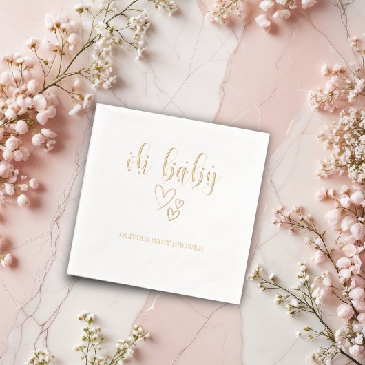 Serviettes à Baby shower "Oh Baby"