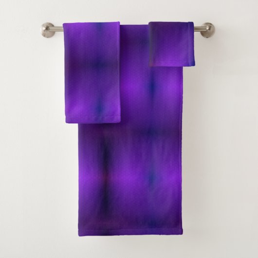 Serviettes à dégradé violet  (En situation)