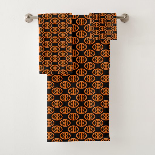Serviettes à motif de corbeaux d'Halloween (En situation)