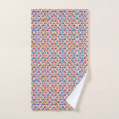 Serviettes à motif géométrique coloré  (Serviette à main)