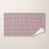 Serviettes à motif géométrique coloré  (Serviette à main)