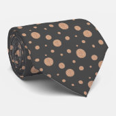 Serviettes à pois dorés cravate (Roulé)