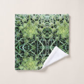 Serviettes abstraites vertes de Bath de motif de (Gant de toilette)