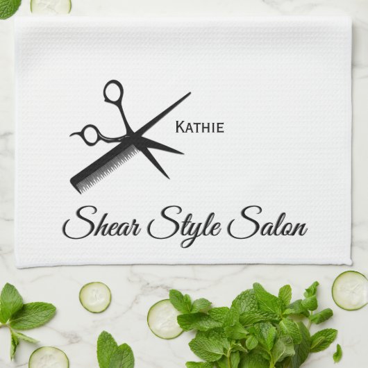 Serviettes Beautician Custom Name (Plié)