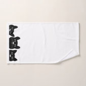 Serviettes "Black Cat Face" (Serviette à main)