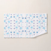 Serviettes bleues et blanches de Bath de motif de (Serviette à main)