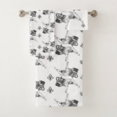 Serviettes Bouledogue Francais (En situation)