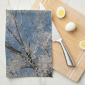 Serviettes Branches couvertes de neige (Quart Plié)