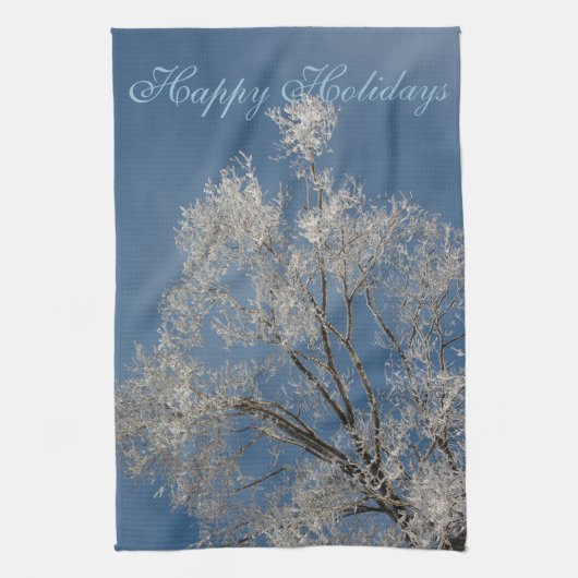 Serviettes Branches couvertes de neige (Vertical)