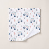 Serviettes Chic Boho Navy Rose Arc-en-Ciel Idée Ca (Gant de toilette)