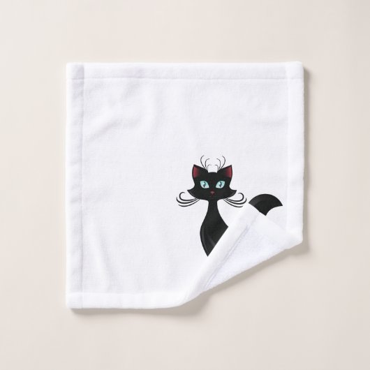 Serviettes "Classy Cat" (Gant de toilette)