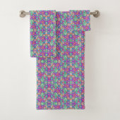 Serviettes colorées à motifs (En situation)