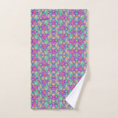 Serviettes colorées à motifs (Serviette à main)