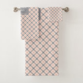Serviettes Corail Gris Moderne Idée Cadeau Classiq (En situation)