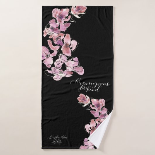 Serviettes Cymbidium Aloha (Serviette de bain)