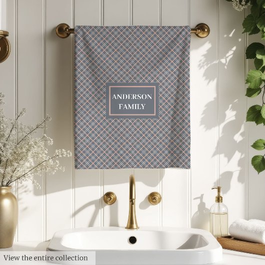 Serviettes de bain à nom personnalisé Style minima