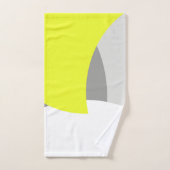 Serviettes de bain Abstrait gris jaune (Serviette à main)