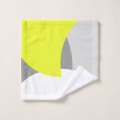 Serviettes de bain Abstrait gris jaune (Gant de toilette)