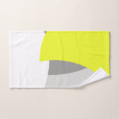 Serviettes de bain Abstrait gris jaune (Serviette à main)