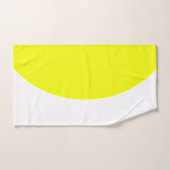 Serviettes de bain Abstrait gris jaune (Serviette à main)