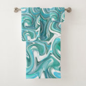 Serviettes De Bain Aqua Swirl (En situation)