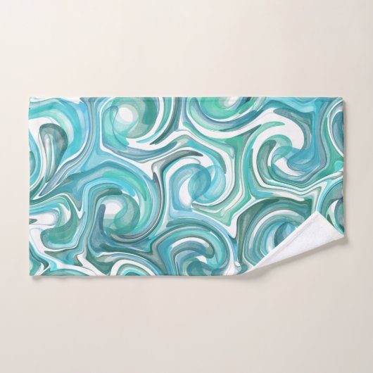 Serviettes De Bain Aqua Swirl (Serviette à main)