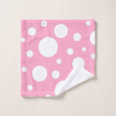 Serviettes De Bain Aux Zones Roses (Gant de toilette)